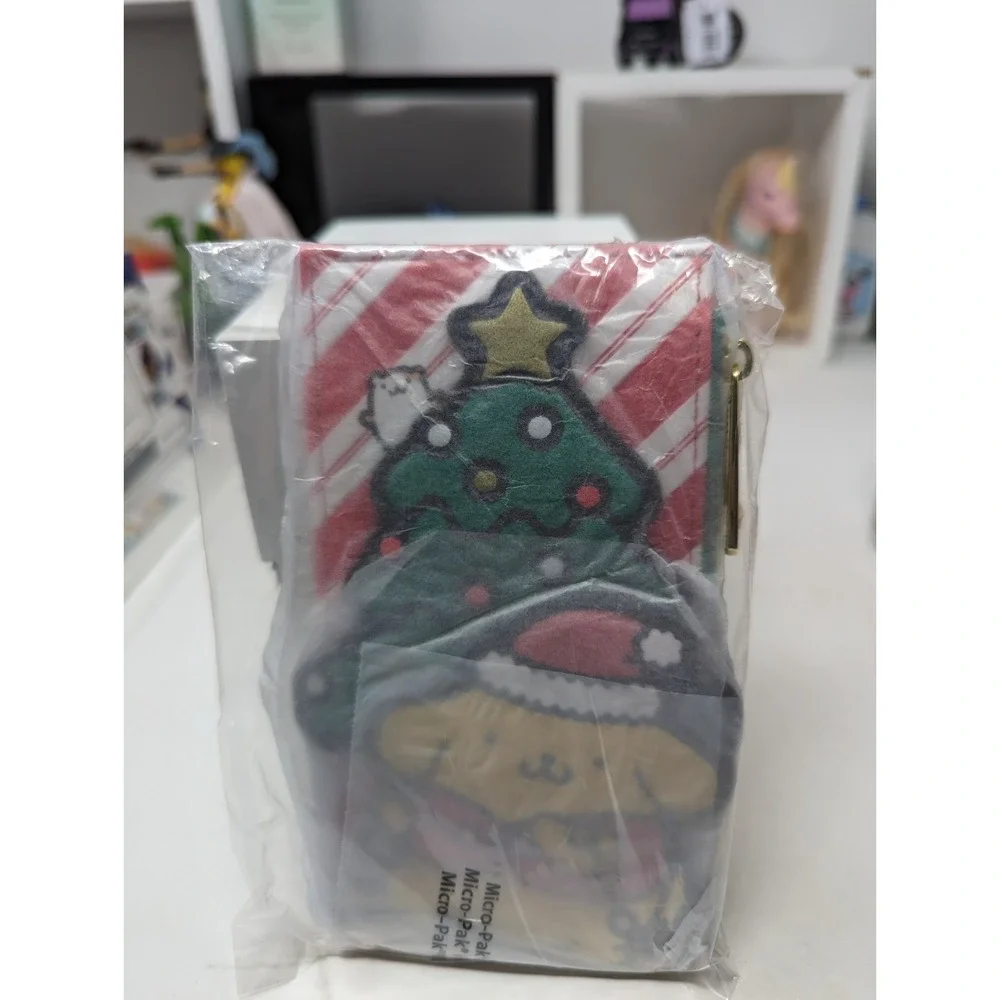 Loungefly Sanrio‎ Pompompurin Santa Hat Large Card Holder NEW NWT